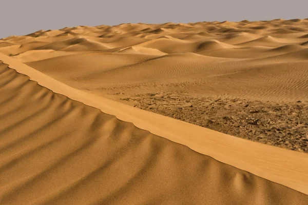 Wellen Von Wüstendünen Der Sahara Wüste Tunesien — Stockfoto