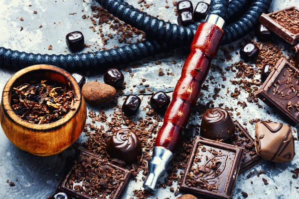 Oriental Smoking Hookah Taste Chocolates Chocolate Tobacco Flavor — Stock Photo, Image