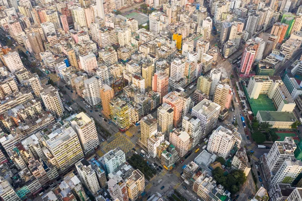 Sham Shui Hong Kong Marzo 2019 Vista Dall Alto Verso — Foto Stock