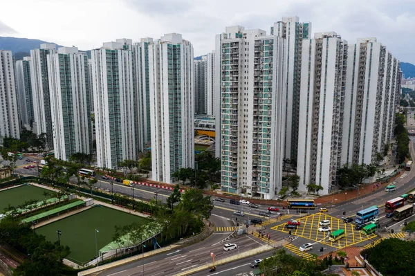 Sha Tin Hong Kong May 2019 Vista Superior Ciudad Hong — Foto de Stock