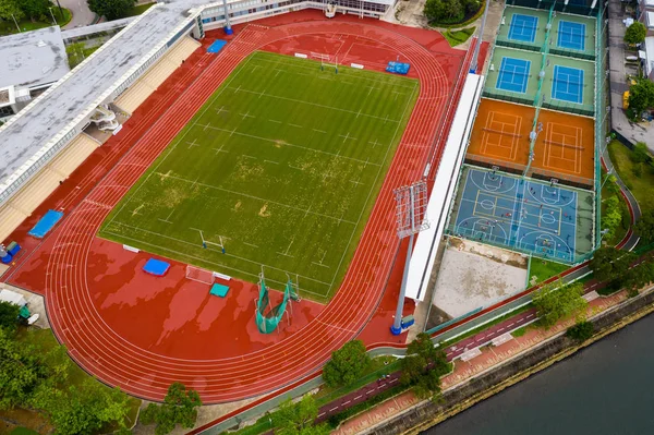 Vista Dall Alto Dello Stadio Sportivo — Foto Stock