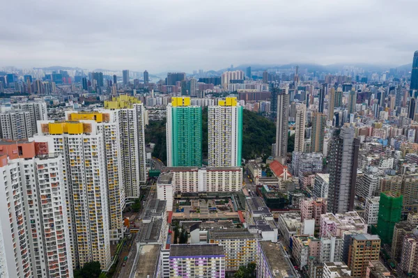 Sham Shui Hong Kong May 2019 Vista Aérea Ciudad Hong —  Fotos de Stock