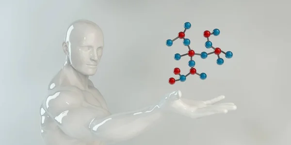 Onderzoek Ontwikkeling Het Gebied Van Moleculaire Wetenschap — Stockfoto