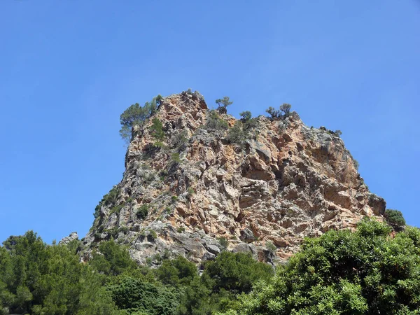 Montagna Nella Serra Tramuntana Maiorca — Foto Stock