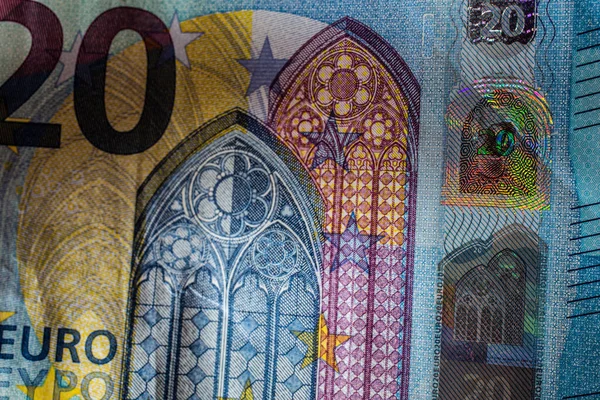 Euro Geldautomaat Licht — Stockfoto
