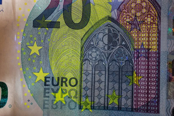 Euró Pénz Gép Fényben — Stock Fotó