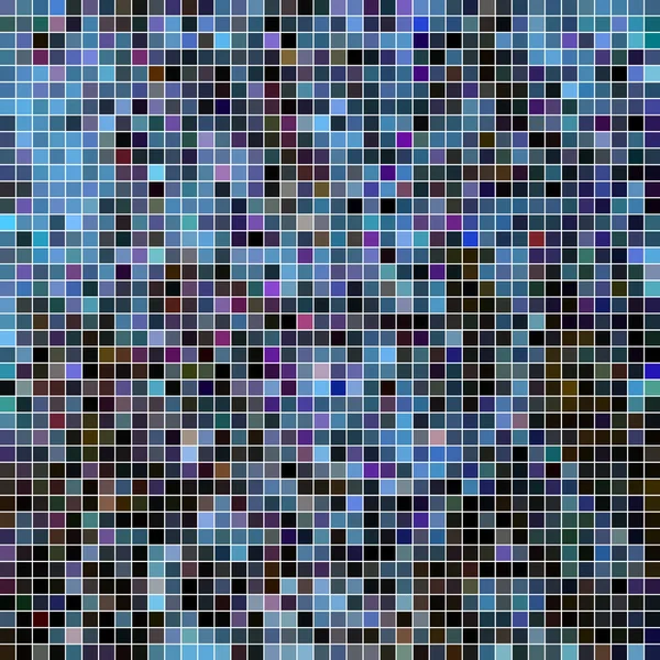 Abstrakt Kvadrat Pixel Mosaik Bakgrund Blå Och Mörkgrå — Stockfoto