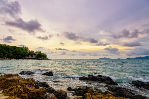 Schöne Tropische Naturlandschaft Bunt Der Himmel Bei Sonnenuntergang Über Dem — Stockfoto