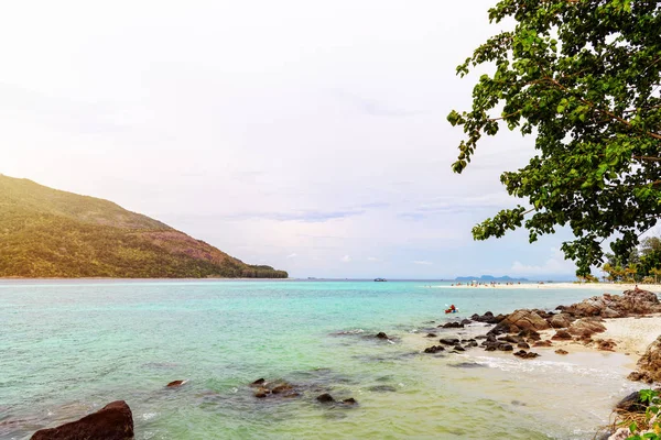 Beau Paysage Naturel Tropical Mer Des Rochers Plage Bulow Beach — Photo