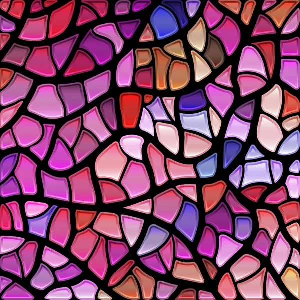 Resumo Fundo Mosaico Vidro Manchado Roxo Violeta — Fotografia de Stock