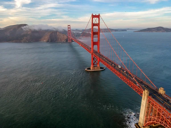 Luftaufnahme Der Goldenen Torbrücke San Francisco — Stockfoto