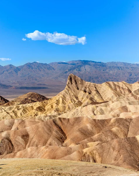Zabriskie Point Mudstones Formam Badlands Death Valley National Park Califórnia — Fotografia de Stock
