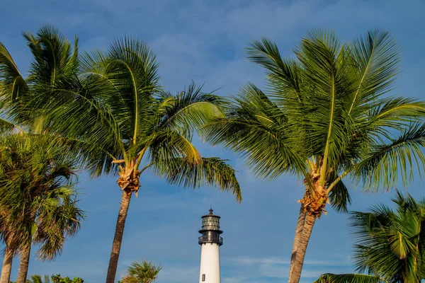 Cape Florida Lighthouse Lantern Bill Baggs State Park Key Biscayne — Stock Photo, Image