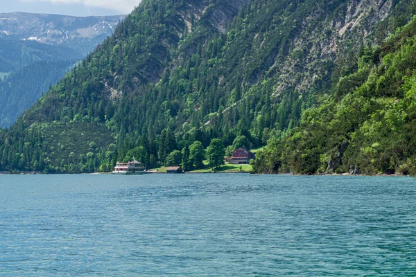 Achensee Keşif Gemisi Sizi Gaisalm Dan Pertisau Götürüyor — Stok fotoğraf