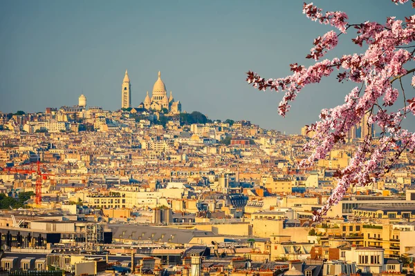 Vista Sobre Sacre Coeur Cumbre Montmartre París — Foto de Stock