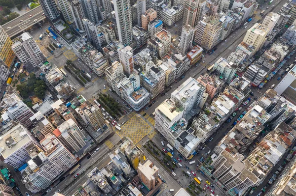 Sham Shui Hong Kong Marzo 2019 Vista Arriba Hacia Abajo —  Fotos de Stock