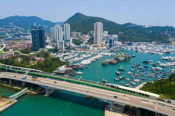 2017 Aberdeen Hong Kong May 2019 Aerial View Hong Kong — 스톡 사진