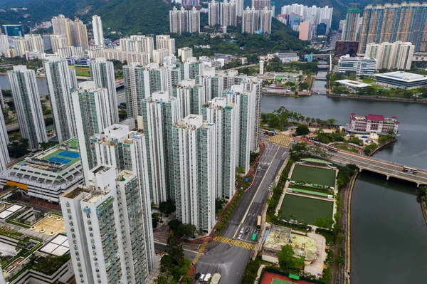 Sha Tin Hong Kong May 2019 Vista Aérea Ciudad Hong — Foto de Stock