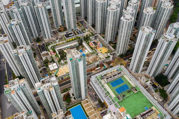 Sha Tin Hong Kong May 2019 Vista Superior Ciudad Hong — Foto de Stock