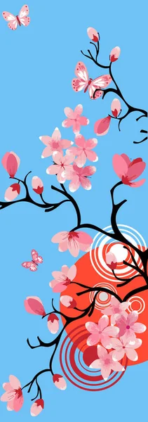 Blommande Körsbärsträd Blommande Blommor — Stockfoto