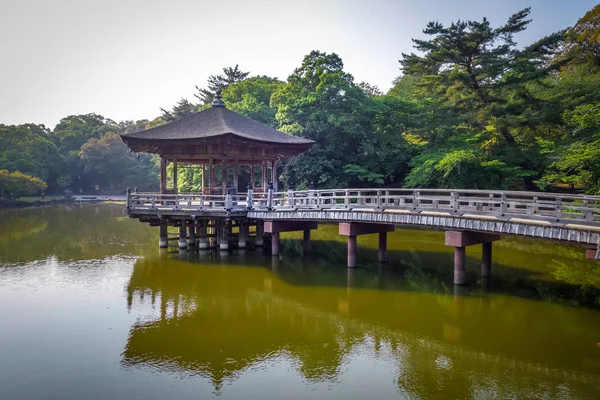 Ukimido Pavillion Sjö Nara Park Japan — Stockfoto