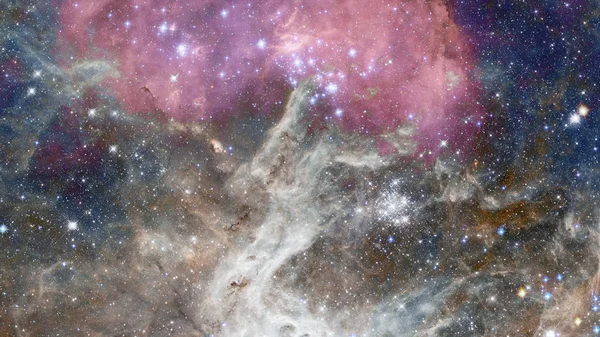 星云的夜空 美国航天局提供的这一图像的要素 — 图库照片