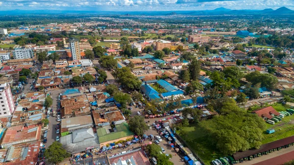 Vista Aérea Cidade Arusha Tanzânia — Fotografia de Stock