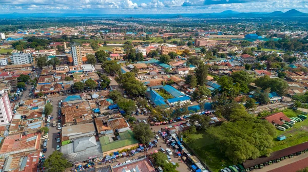 Vista Aérea Cidade Arusha Tanzânia — Fotografia de Stock