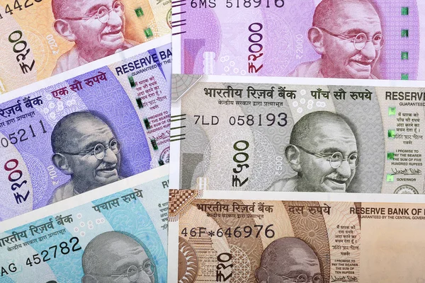 Індійська Рупія Бізнес Грошима — стокове фото
