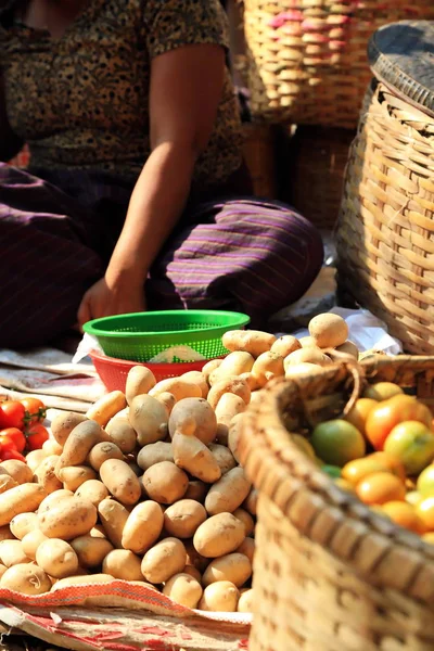 Mani Sithu Markt Bagan Myanmar Birma — Stockfoto