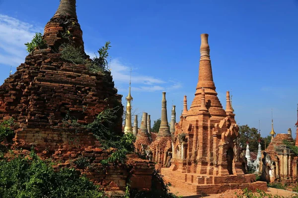 미얀마의 Shwe Inn Your Pagoda — 스톡 사진