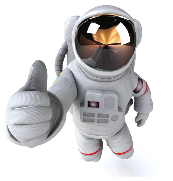 Szórakoztató Űrhajós Illusztráció — Stock Fotó