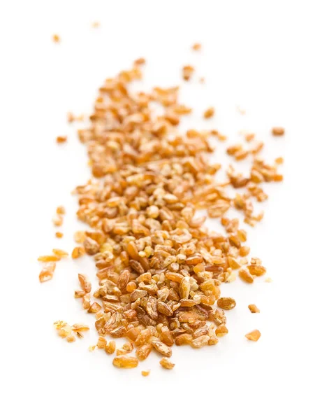 Сухие Зерна Пшеницы Выделенные Белом Фоне — стоковое фото