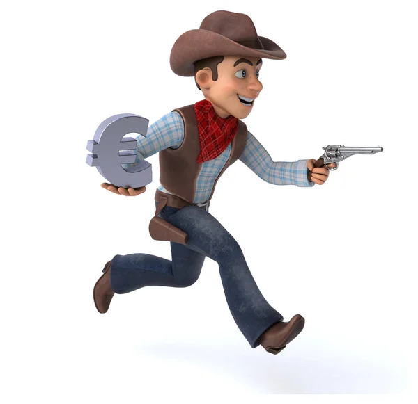 Cowboy Divertido Ilustração — Fotografia de Stock