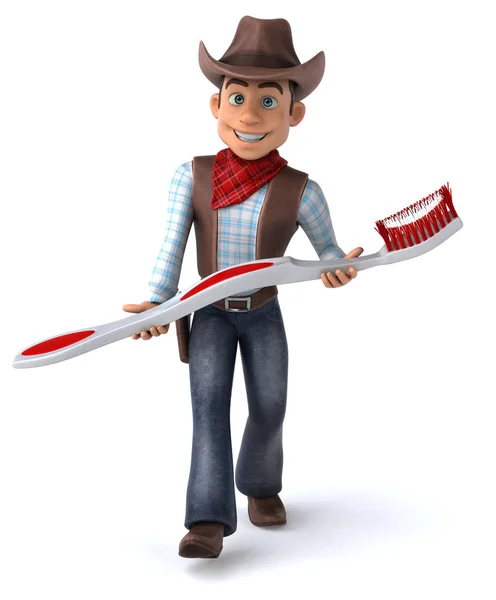 Fun Cowboy Illustration — Stock Photo, Image