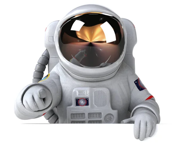 Astronaut Illustratie Geïsoleerd — Stockfoto