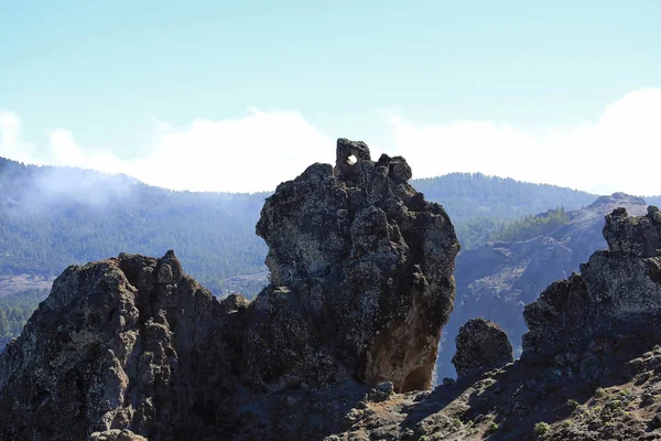 Roque Nublo Det Högsta Berget Gran Canaria — Stockfoto