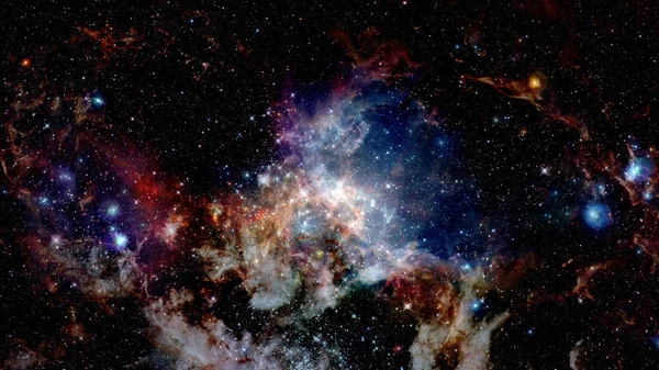 Milyarlarca Galaksi Evrende Alan Arka Plan Soyut Nasa Tarafından Döşenmiş — Stok fotoğraf