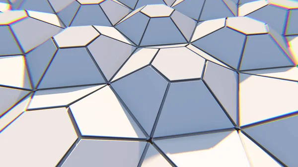 Fondo Abstracto Hexagonal Geométrico Blanco Ilustración — Foto de Stock