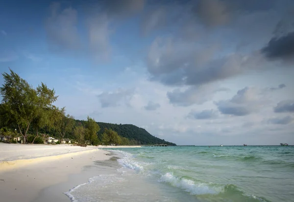 Vista Zona Del Complejo Playa Larga Paraíso Tropical Koh Rong —  Fotos de Stock