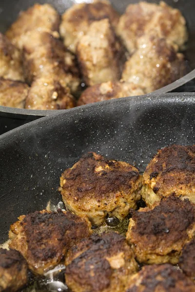 Hamburger Meatballs Closeup — Stock Photo, Image