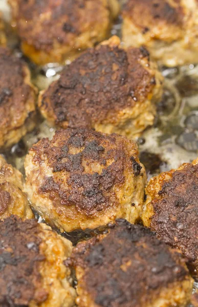 Hamburger Meatballs Closeup — Stock Photo, Image