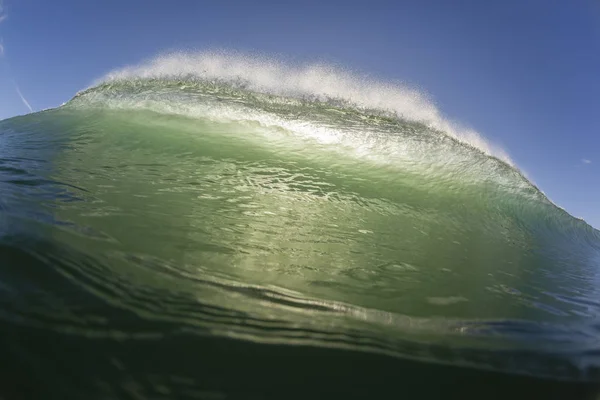 Onda Oceano Natação Encontro Parede Água Quebrando Beleza Natureza Poder — Fotografia de Stock