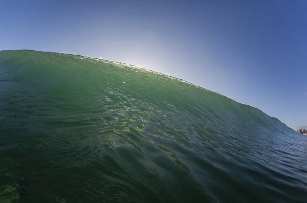 Onda Oceano Natação Encontro Parede Água Quebrando Beleza Natureza Poder — Fotografia de Stock