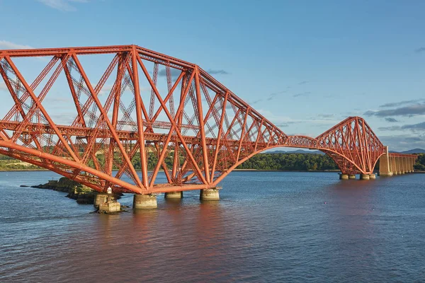 Forth Rail Bridge Scozia Che Collega South Queensferry Edimburgo Con — Foto Stock