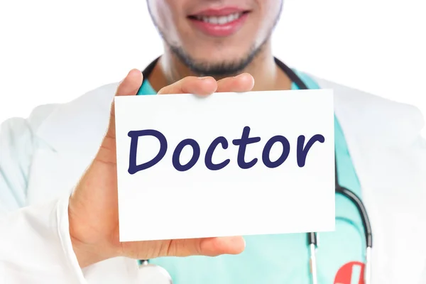 Dokter Geneeskunde Ziekte Ziekte Gezonde Gezondheid Met Teken — Stockfoto