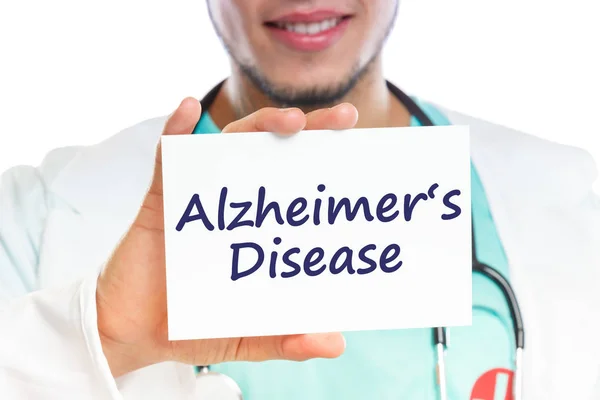 Enfermedad Alzheimer Enfermedad Alzheimer Salud Saludable Con Signo — Foto de Stock