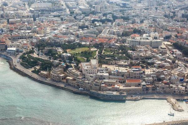 Tel Aviv Jaffa Old City Town Israel Aerial View Sea — Stock Photo, Image