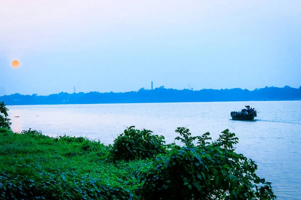 Kolkata India Mai 2018 Frumoasa Panoramă Orașului Kolkata Râul Hooghly — Fotografie, imagine de stoc