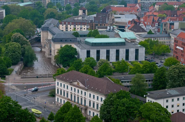 Hannover Con Castillo Leine — Foto de Stock